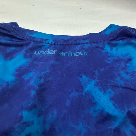 Under Armour Blue Fitted Crew Neck Short Sleeve Tee - Picture 6 of 6